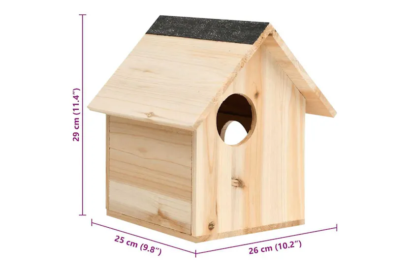 Vidaxl Squirrel House Solid Firwood 26x25x29 Cm Vidaxl Squirrel House Solid Firwood 26x25x29 Cm