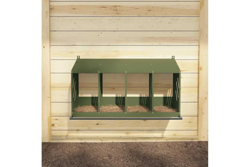 Vidaxl Chicken Nesting Box With 4 Compartments Olive Green Metal Vidaxl Chicken Nesting Box With 4 Compartments Olive Green Metal