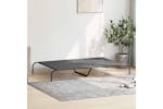 Vidaxl Elevated Dog Bed Grey 150x90x20 Cm Textilene And Steel Vidaxl Elevated Dog Bed Grey 150x90x20 Cm Textilene And Steel