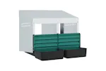 Vidaxl Chicken Nesting Box 2 Compartments Wall-mounted Galvanised Steel Vidaxl Chicken Nesting Box 2 Compartments Wall-mounted Galvanised Steel