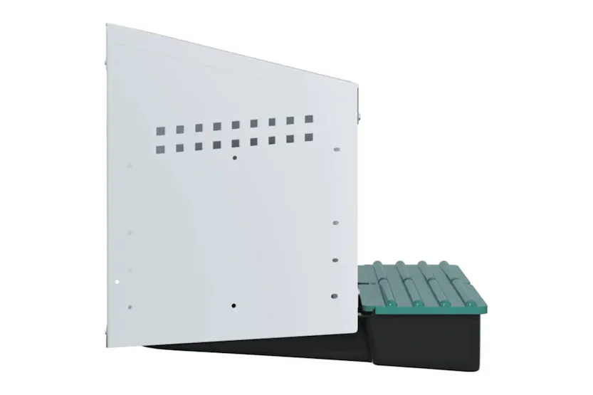 Vidaxl Chicken Nesting Box 2 Compartments Wall-mounted Galvanised Steel Vidaxl Chicken Nesting Box 2 Compartments Wall-mounted Galvanised Steel