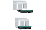 Vidaxl Chicken Nesting Box 2 Compartments Wall-mounted Galvanised Steel Vidaxl Chicken Nesting Box 2 Compartments Wall-mounted Galvanised Steel