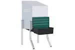 Vidaxl Chicken Nesting Box 1 Compartment With Legs Galvanised Steel Vidaxl Chicken Nesting Box 1 Compartment With Legs Galvanised Steel