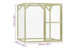 Vidaxl Chicken Cage 15x15x15 M Impregnated Wood Pine Vidaxl Chicken Cage 15x15x15 M Impregnated Wood Pine