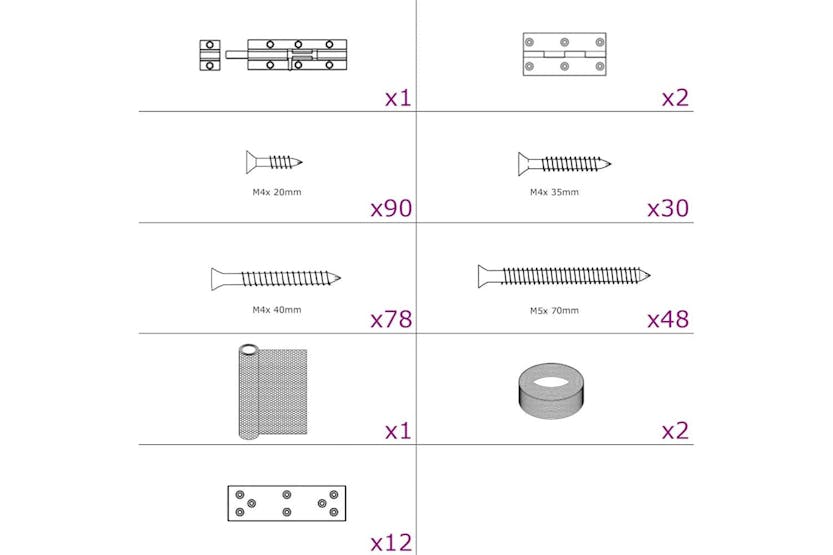 Vidaxl Chicken Cage 6x15x15 M Steel Vidaxl Chicken Cage 6x15x15 M Steel