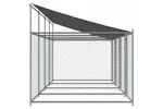 Vidaxl Dog Cage With Roof And Doors Grey 8x2x2 M Galvanised Steel Vidaxl Dog Cage With Roof And Doors Grey 8x2x2 M Galvanised Steel