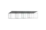 Vidaxl Dog Cage With Roof And Doors Grey 8x2x2 M Galvanised Steel Vidaxl Dog Cage With Roof And Doors Grey 8x2x2 M Galvanised Steel