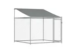 Vidaxl Dog Cage With Roof And Doors Grey 8x2x2 M Galvanised Steel Vidaxl Dog Cage With Roof And Doors Grey 8x2x2 M Galvanised Steel