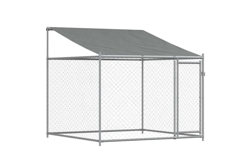 Vidaxl Dog Cage With Roof And Doors Grey 8x2x2 M Galvanised Steel Vidaxl Dog Cage With Roof And Doors Grey 8x2x2 M Galvanised Steel
