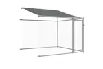 Vidaxl Dog Cage With Roof And Doors Grey 8x2x2 M Galvanised Steel Vidaxl Dog Cage With Roof And Doors Grey 8x2x2 M Galvanised Steel
