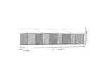 Vidaxl Dog Cage With Roof And Doors Grey 8x2x2 M Galvanised Steel Vidaxl Dog Cage With Roof And Doors Grey 8x2x2 M Galvanised Steel
