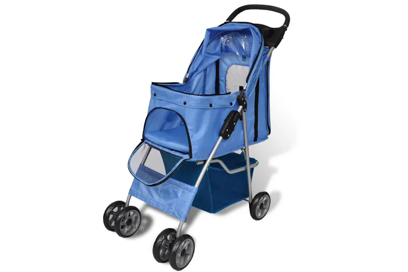 Vidaxl Dog Stroller 15 Kg Blue Vidaxl Dog Stroller 15 Kg Blue