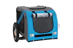 Vidaxl Pet Bike Trailer Blue And Grey Oxford Fabric And Iron Vidaxl Pet Bike Trailer Blue And Grey Oxford Fabric And Iron