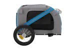 Vidaxl Pet Bike Trailer Blue And Grey Oxford Fabric And Iron Vidaxl Pet Bike Trailer Blue And Grey Oxford Fabric And Iron