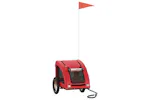 Vidaxl Pet Bike Trailer Red Oxford Fabric And Iron Vidaxl Pet Bike Trailer Red Oxford Fabric And Iron