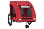 Vidaxl Pet Bike Trailer Red Oxford Fabric And Iron Vidaxl Pet Bike Trailer Red Oxford Fabric And Iron