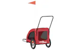Vidaxl Pet Bike Trailer Red Oxford Fabric And Iron Vidaxl Pet Bike Trailer Red Oxford Fabric And Iron