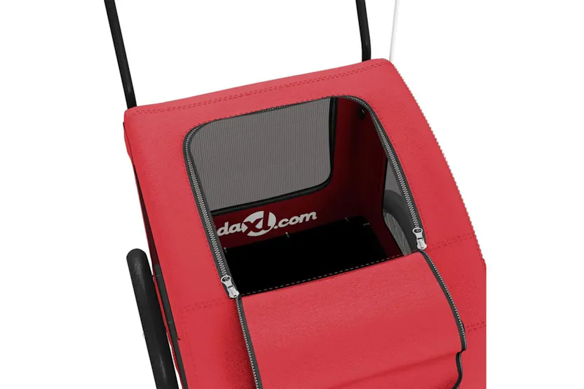 Vidaxl Pet Bike Trailer Red Oxford Fabric And Iron Vidaxl Pet Bike Trailer Red Oxford Fabric And Iron