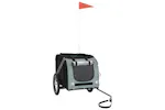 Vidaxl Pet Bike Trailer Black And Grey Oxford Fabric And Iron Vidaxl Pet Bike Trailer Black And Grey Oxford Fabric And Iron
