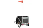 Vidaxl Pet Bike Trailer Black And Grey Oxford Fabric And Iron Vidaxl Pet Bike Trailer Black And Grey Oxford Fabric And Iron