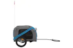 Vidaxl Pet Bike Trailer Blue And Grey Oxford Fabric And Iron Vidaxl Pet Bike Trailer Blue And Grey Oxford Fabric And Iron