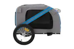 Vidaxl Pet Bike Trailer Blue And Grey Oxford Fabric And Iron Vidaxl Pet Bike Trailer Blue And Grey Oxford Fabric And Iron