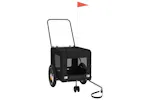 Vidaxl Pet Bike Trailer Black Oxford Fabric And Iron Vidaxl Pet Bike Trailer Black Oxford Fabric And Iron