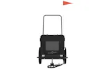Vidaxl Pet Bike Trailer Black Oxford Fabric And Iron Vidaxl Pet Bike Trailer Black Oxford Fabric And Iron