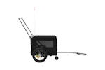 Vidaxl Pet Bike Trailer Black Oxford Fabric And Iron Vidaxl Pet Bike Trailer Black Oxford Fabric And Iron