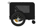 Vidaxl Pet Bike Trailer Black Oxford Fabric And Iron Vidaxl Pet Bike Trailer Black Oxford Fabric And Iron