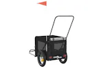 Vidaxl Pet Bike Trailer Black Oxford Fabric And Iron Vidaxl Pet Bike Trailer Black Oxford Fabric And Iron