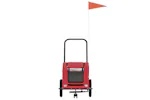 Vidaxl Pet Bike Trailer Red Oxford Fabric And Iron Vidaxl Pet Bike Trailer Red Oxford Fabric And Iron