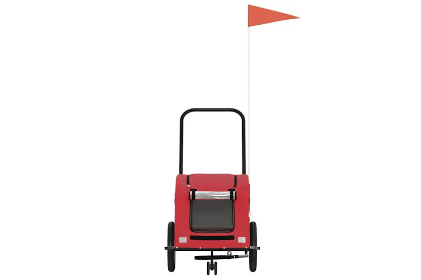 Vidaxl Pet Bike Trailer Red Oxford Fabric And Iron Vidaxl Pet Bike Trailer Red Oxford Fabric And Iron