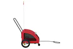 Vidaxl Pet Bike Trailer Red Oxford Fabric And Iron Vidaxl Pet Bike Trailer Red Oxford Fabric And Iron