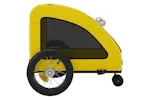 Vidaxl Pet Bike Trailer Yellow Oxford Fabric And Iron Vidaxl Pet Bike Trailer Yellow Oxford Fabric And Iron