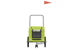 Vidaxl Pet Bike Trailer Green Oxford Fabric And Iron Vidaxl Pet Bike Trailer Green Oxford Fabric And Iron