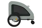 Vidaxl Pet Bike Trailer Grey Oxford Fabric And Iron Vidaxl Pet Bike Trailer Grey Oxford Fabric And Iron