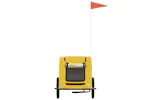 Vidaxl Pet Bike Trailer Yellow Oxford Fabric And Iron Vidaxl Pet Bike Trailer Yellow Oxford Fabric And Iron