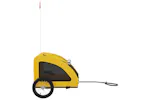 Vidaxl Pet Bike Trailer Yellow Oxford Fabric And Iron Vidaxl Pet Bike Trailer Yellow Oxford Fabric And Iron