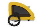 Vidaxl Pet Bike Trailer Yellow Oxford Fabric And Iron Vidaxl Pet Bike Trailer Yellow Oxford Fabric And Iron
