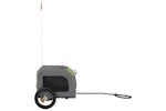 Vidaxl Pet Bike Trailer Green And Grey Oxford Fabric And Iron Vidaxl Pet Bike Trailer Green And Grey Oxford Fabric And Iron