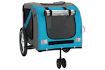 Vidaxl Pet Bike Trailer Blue And Grey Oxford Fabric And Iron Vidaxl Pet Bike Trailer Blue And Grey Oxford Fabric And Iron
