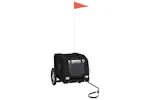 Vidaxl Pet Bike Trailer Black Oxford Fabric And Iron Vidaxl Pet Bike Trailer Black Oxford Fabric And Iron