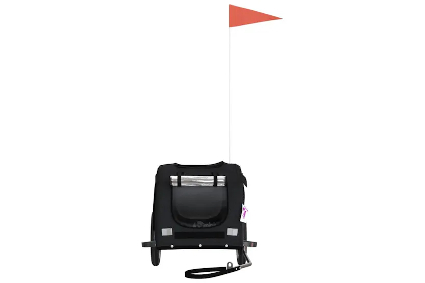 Vidaxl Pet Bike Trailer Black Oxford Fabric And Iron Vidaxl Pet Bike Trailer Black Oxford Fabric And Iron