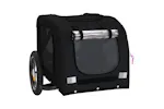 Vidaxl Pet Bike Trailer Black Oxford Fabric And Iron Vidaxl Pet Bike Trailer Black Oxford Fabric And Iron