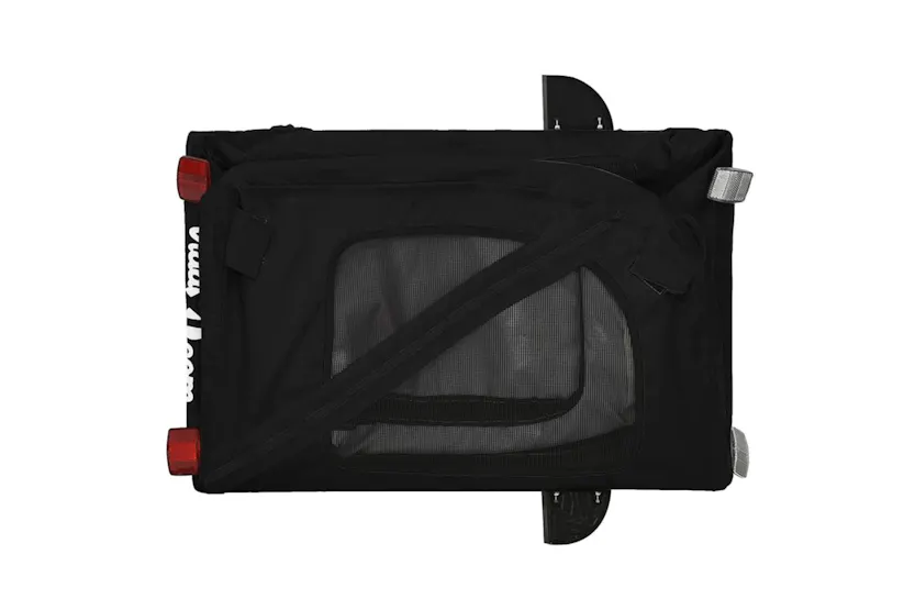 Vidaxl Pet Bike Trailer Black Oxford Fabric And Iron Vidaxl Pet Bike Trailer Black Oxford Fabric And Iron