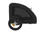 Vidaxl Pet Bike Trailer Black Oxford Fabric And Iron Vidaxl Pet Bike Trailer Black Oxford Fabric And Iron