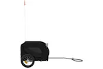 Vidaxl Pet Bike Trailer Black Oxford Fabric And Iron Vidaxl Pet Bike Trailer Black Oxford Fabric And Iron