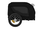 Vidaxl Pet Bike Trailer Black Oxford Fabric And Iron Vidaxl Pet Bike Trailer Black Oxford Fabric And Iron