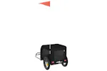 Vidaxl Pet Bike Trailer Black Oxford Fabric And Iron Vidaxl Pet Bike Trailer Black Oxford Fabric And Iron
